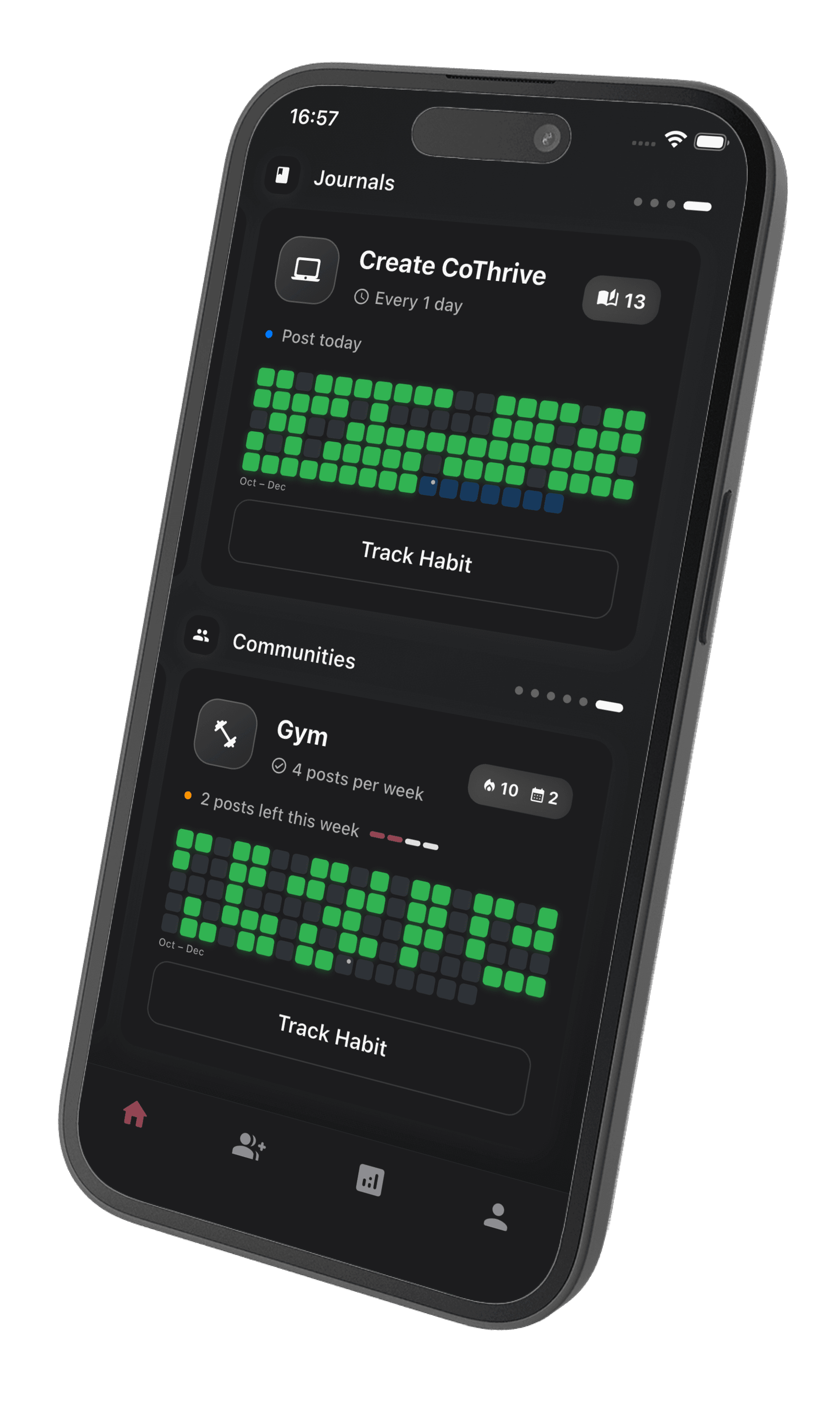 CoThrive app mockup